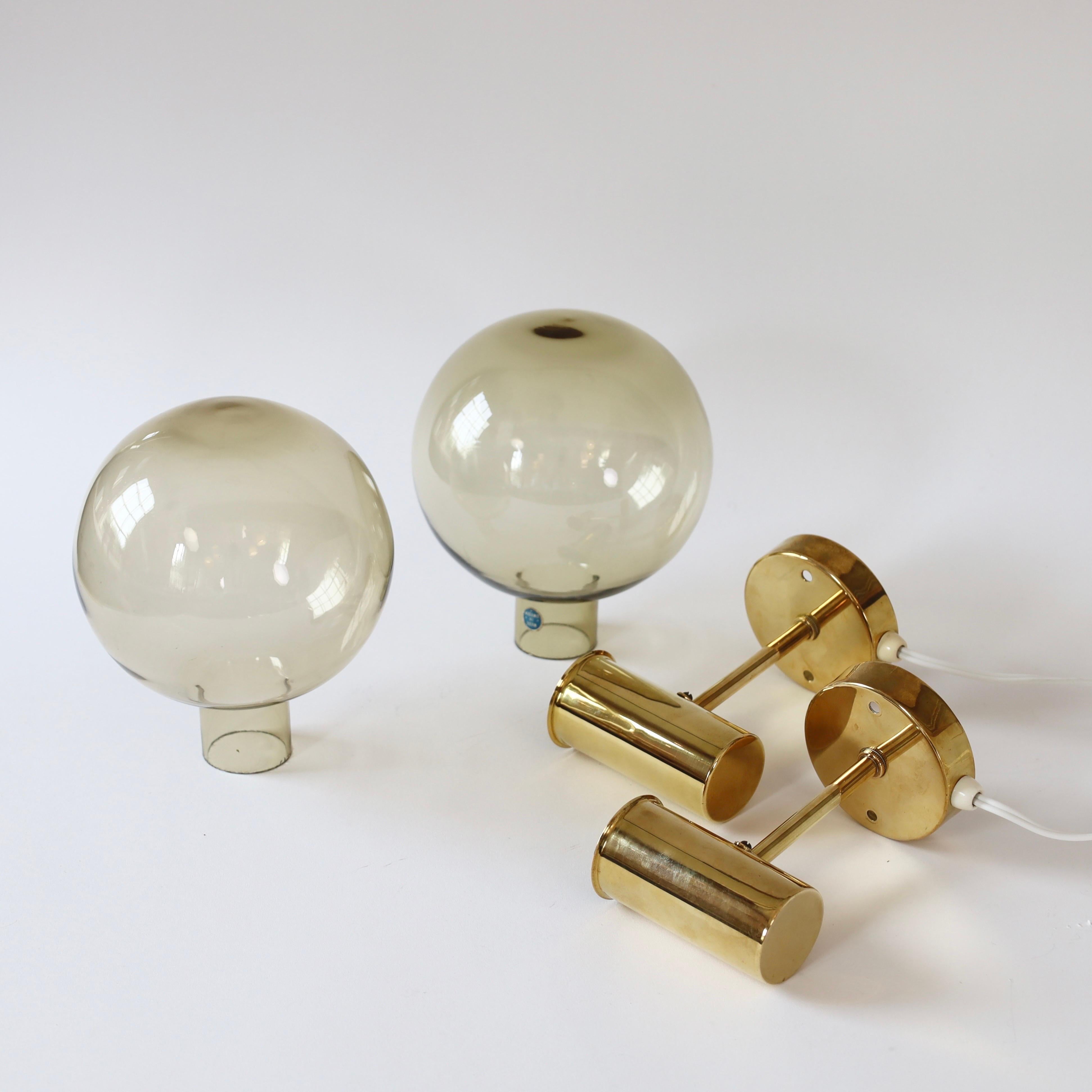 Set of Brass Sconces by Hans-Agne Jakobsson, 1960s, Sweden For Sale 4