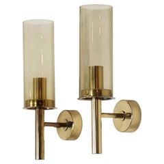 Set of Brass Sconces by Hans-Agne Jakobsson, 1960s, Sweden
