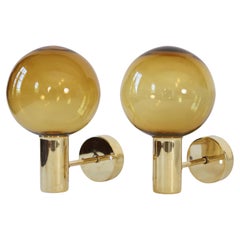 Set of Brass Sconces by Hans-Agne Jakobsson, 1960s, Sweden