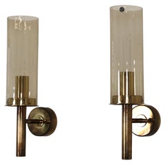 Set of Brass Sconces by Hans-Agne Jakobsson, 1960s, Sweden