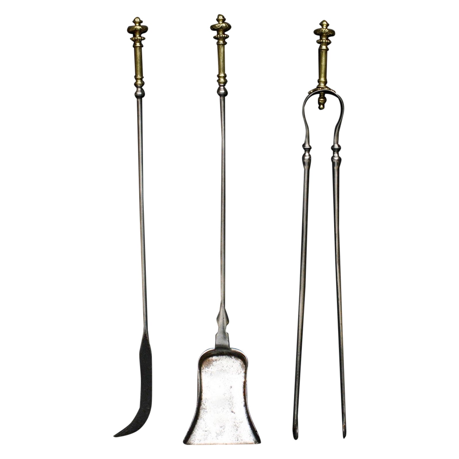 Set of Brass & Steel Firetools