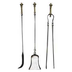 Set of Brass & Steel Firetools