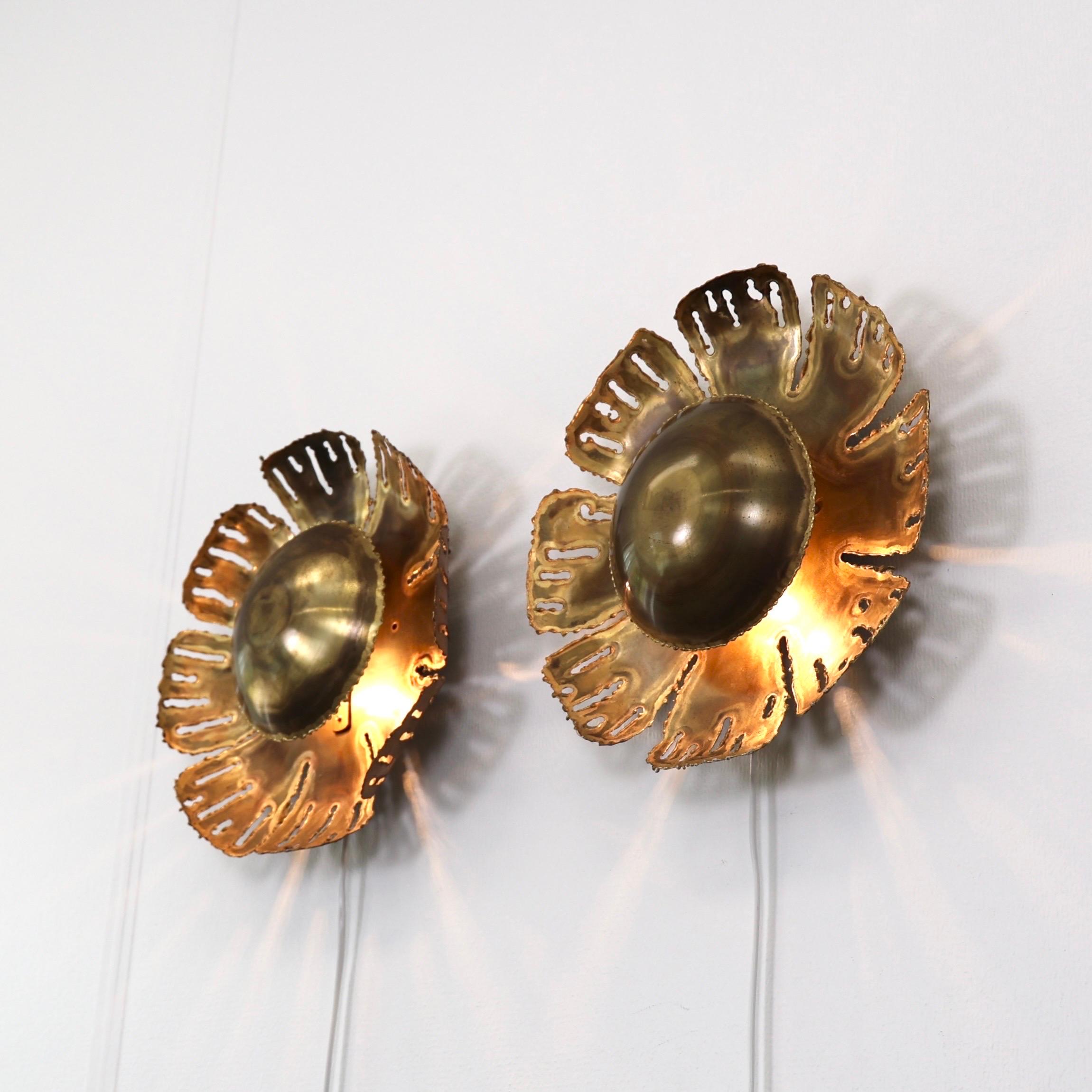 Ensemble de lampes murales en laiton par Svend Aage I Holm Sorensen, 1960, Danemark en vente 4
