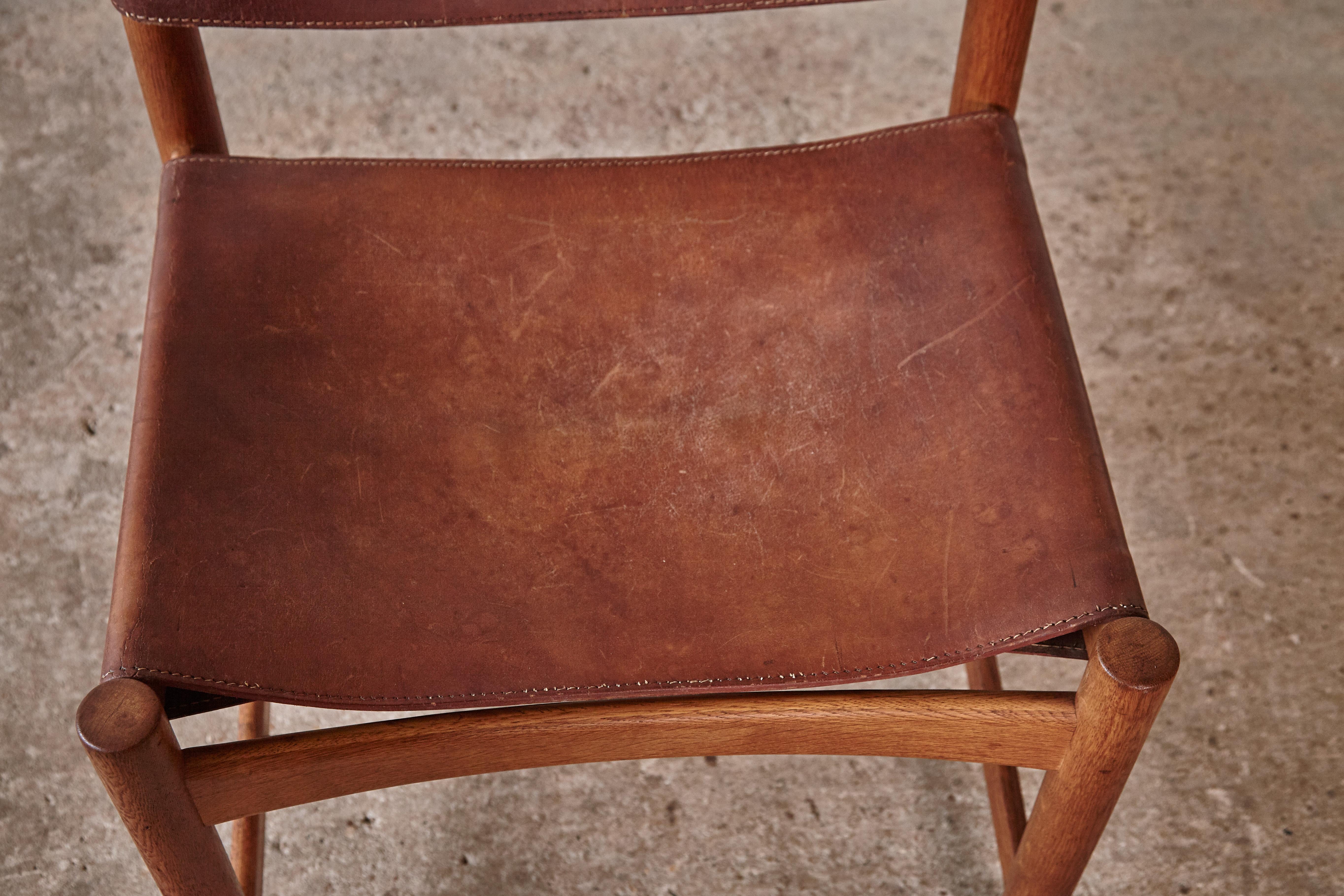 Set of Børge 'Borge' Mogensen Hunting Dining Chairs Model 3251, Denmark, 1960s 3