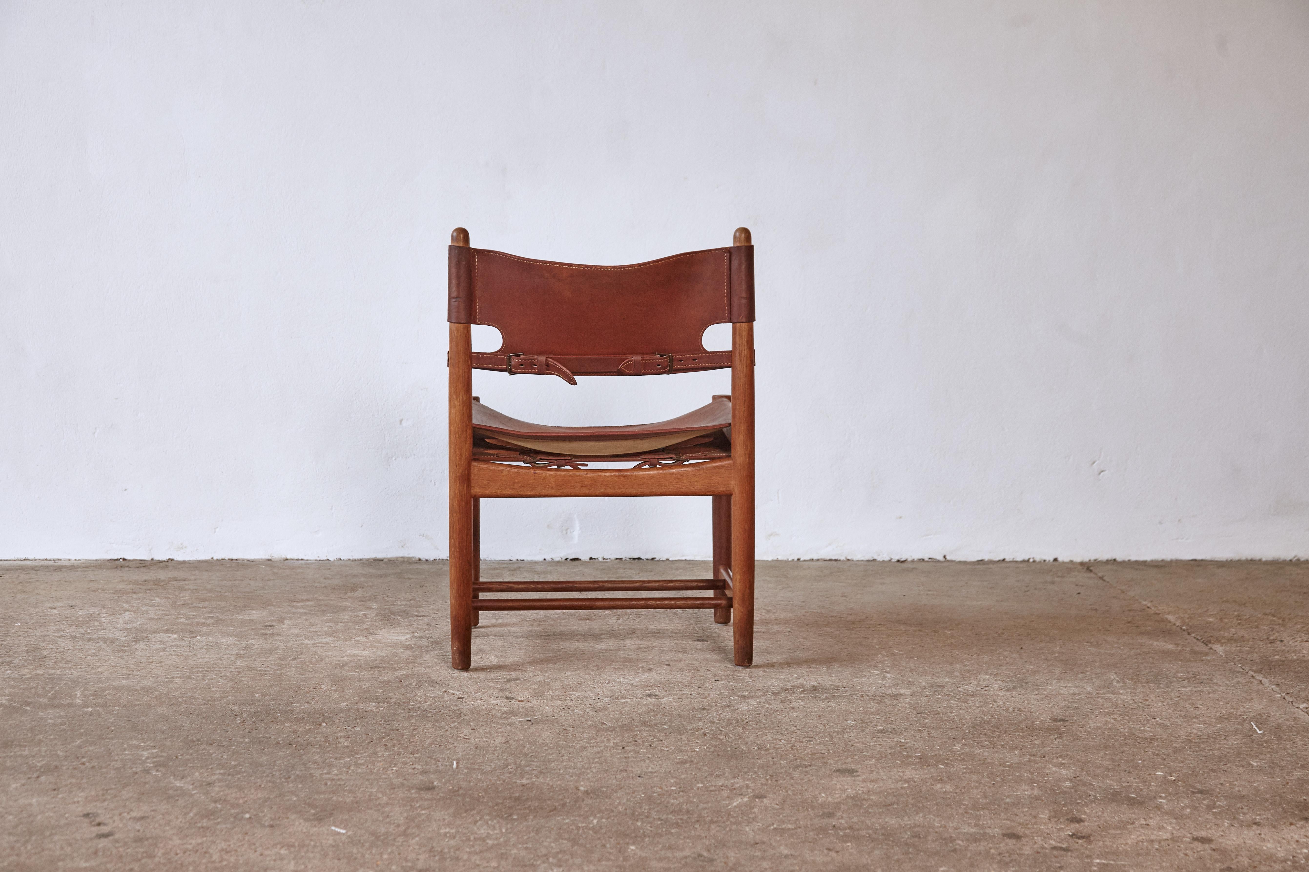 Set of Børge 'Borge' Mogensen Hunting Dining Chairs Model 3251, Denmark, 1960s 1