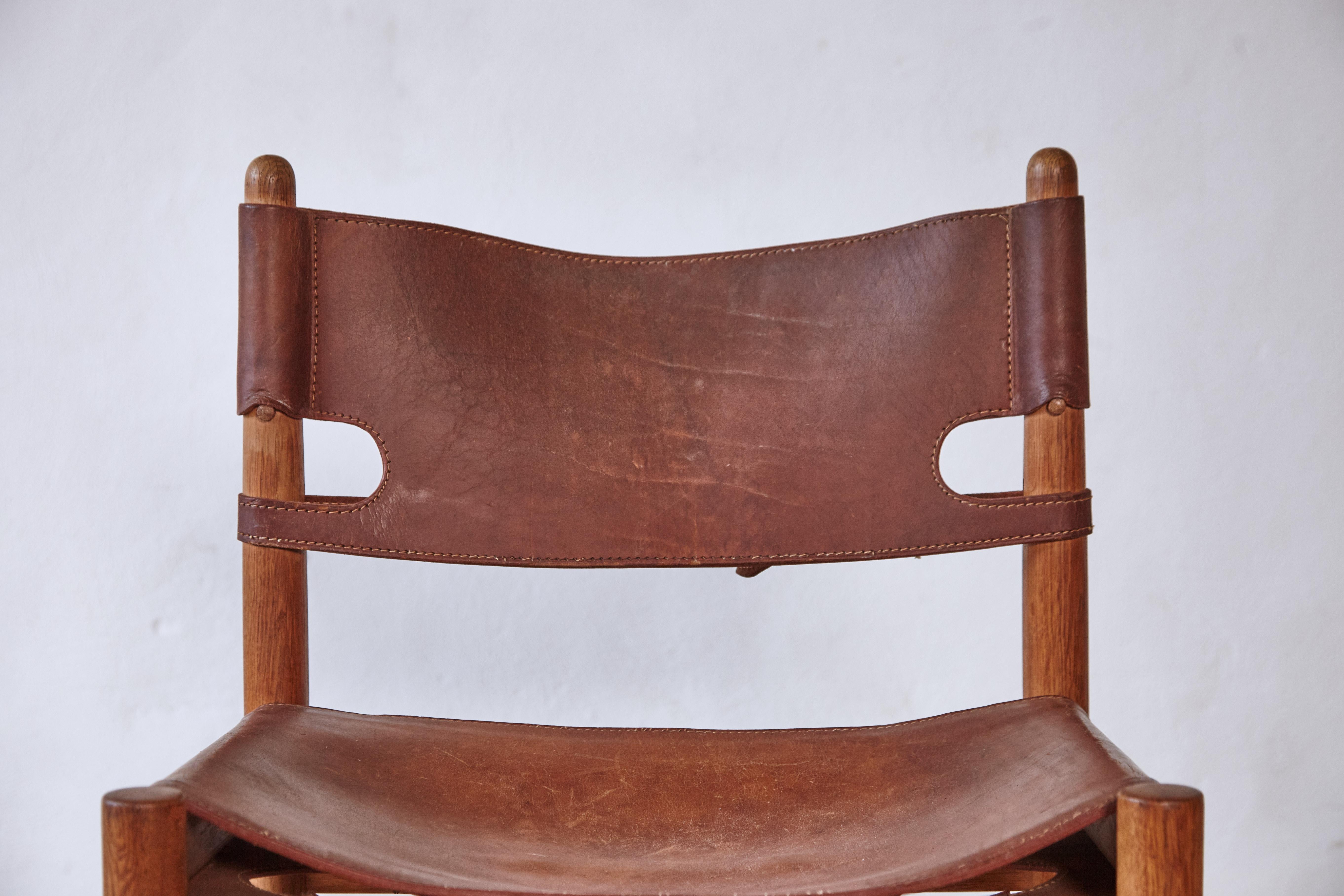Set of Børge 'Borge' Mogensen Hunting Dining Chairs Model 3251, Denmark, 1960s 2