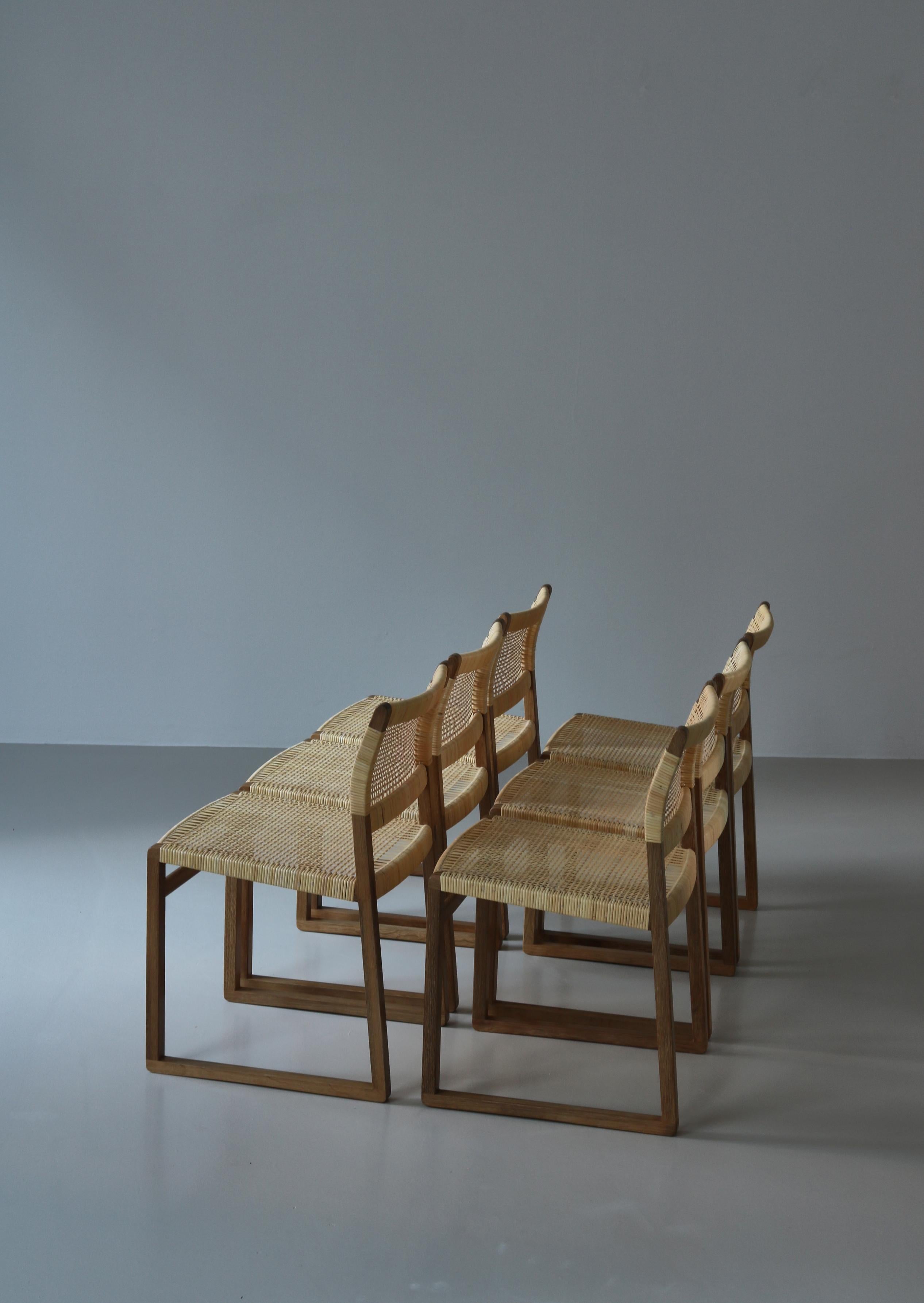 Milieu du XXe siècle Ensemble de chaises de salle à manger Børge Mogensen 