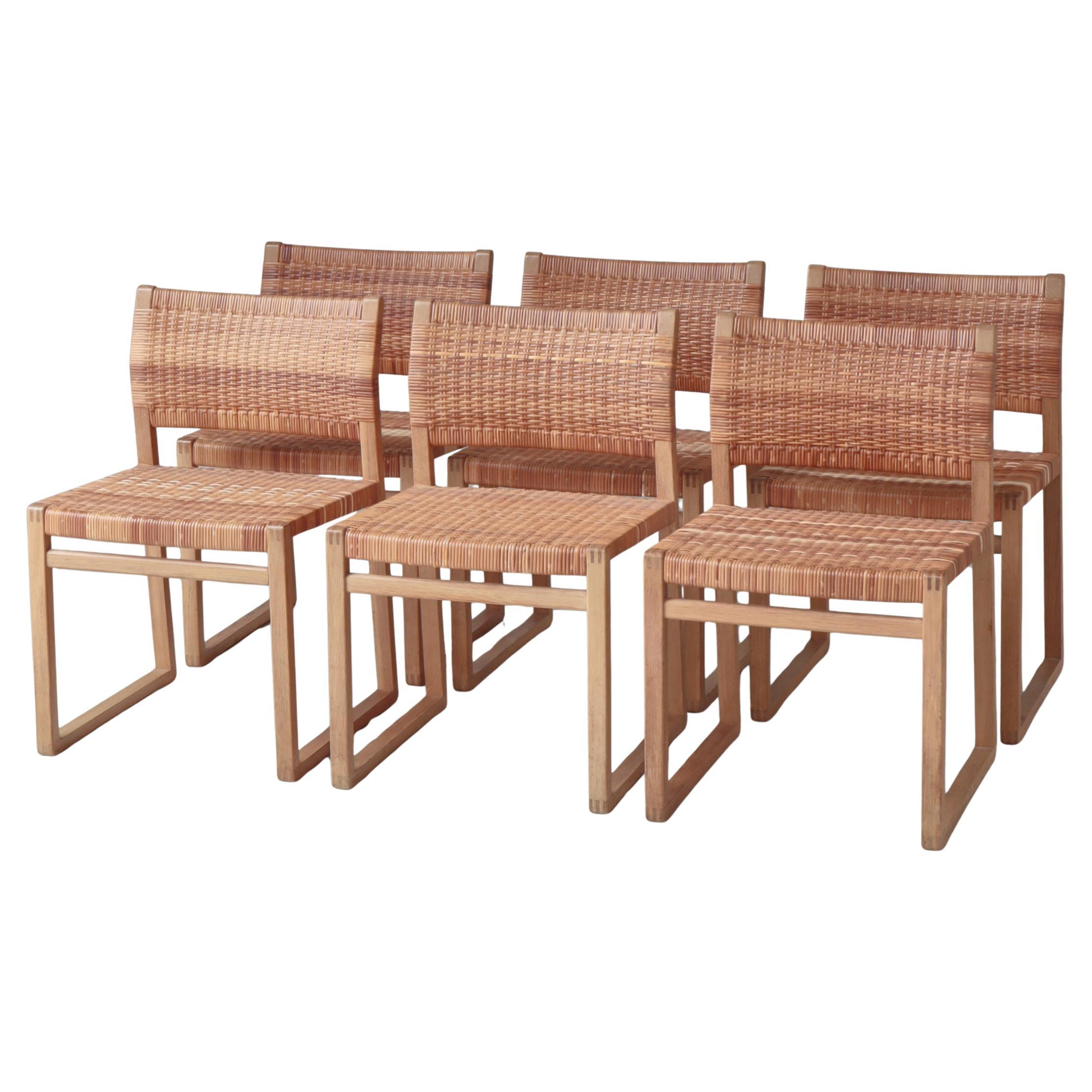 Set of Børge Mogensen "BM61" Dining Chairs by P. Lauritsen & Søn, 1950s