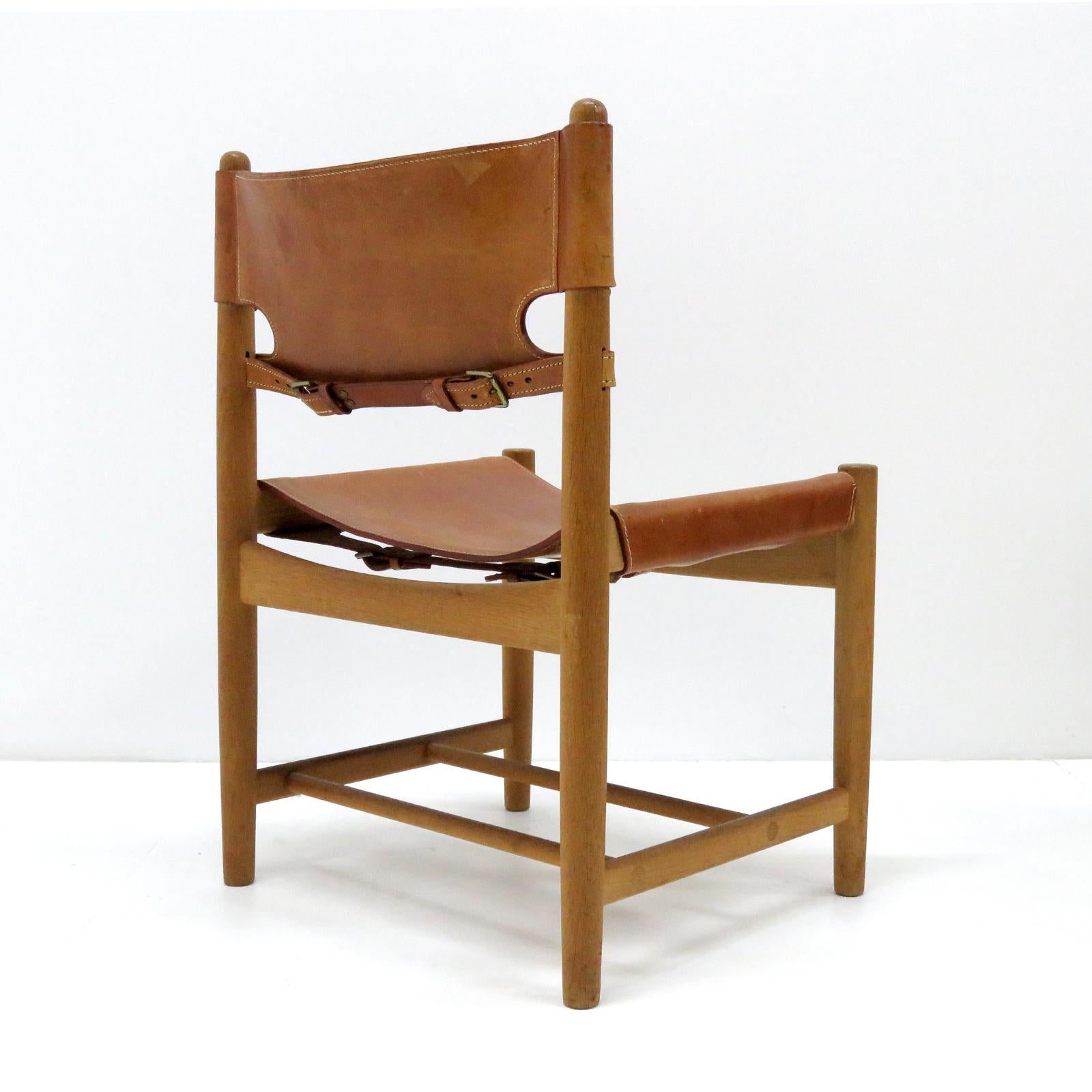 Set of Børge Mogensen 'Hunting' Chairs, Model 3237 In Good Condition In Los Angeles, CA