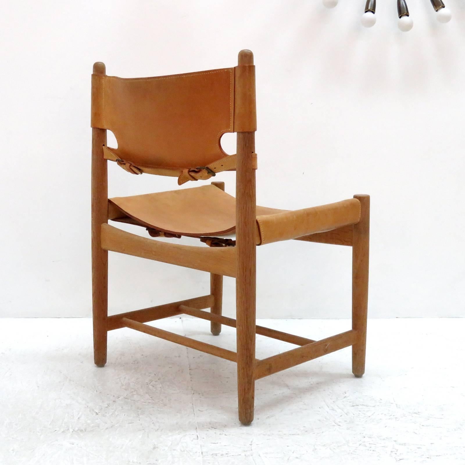 Leather Set of Børge Mogensen 'Hunting' Chairs, Model 3237