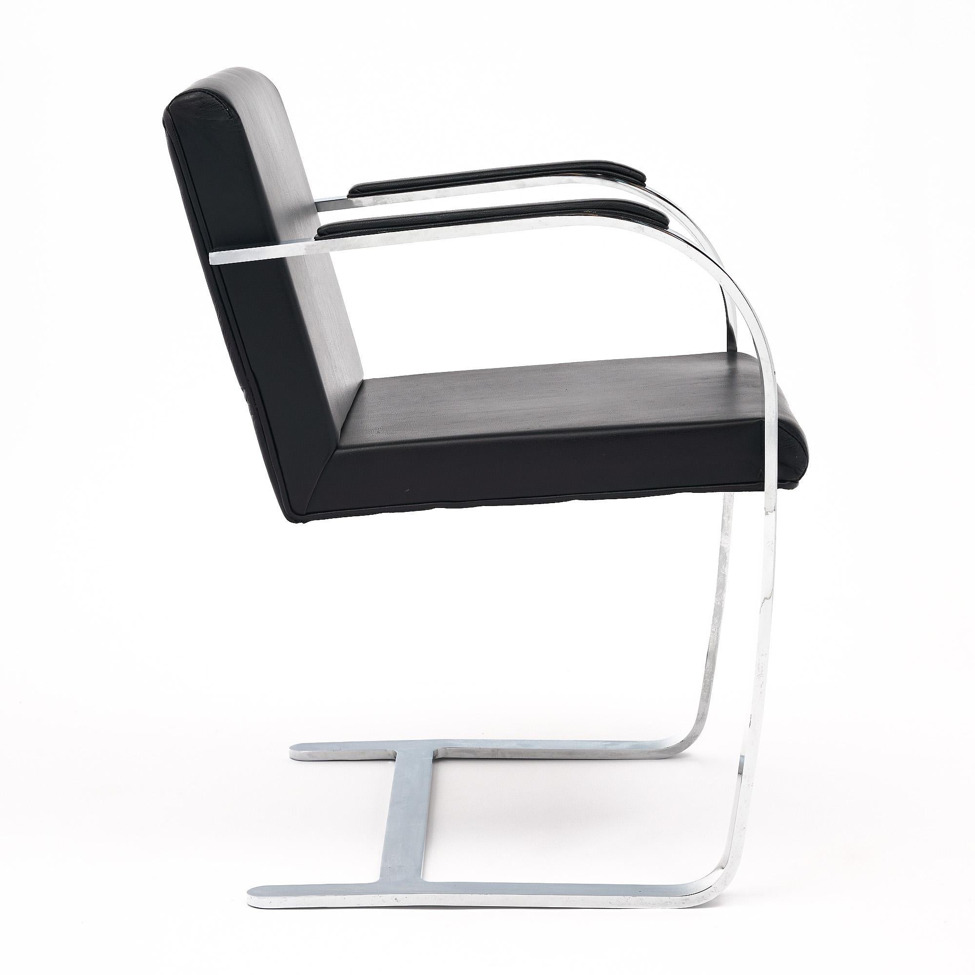 Leather Set of Brno Chairs by Mies van der Rohe For Sale