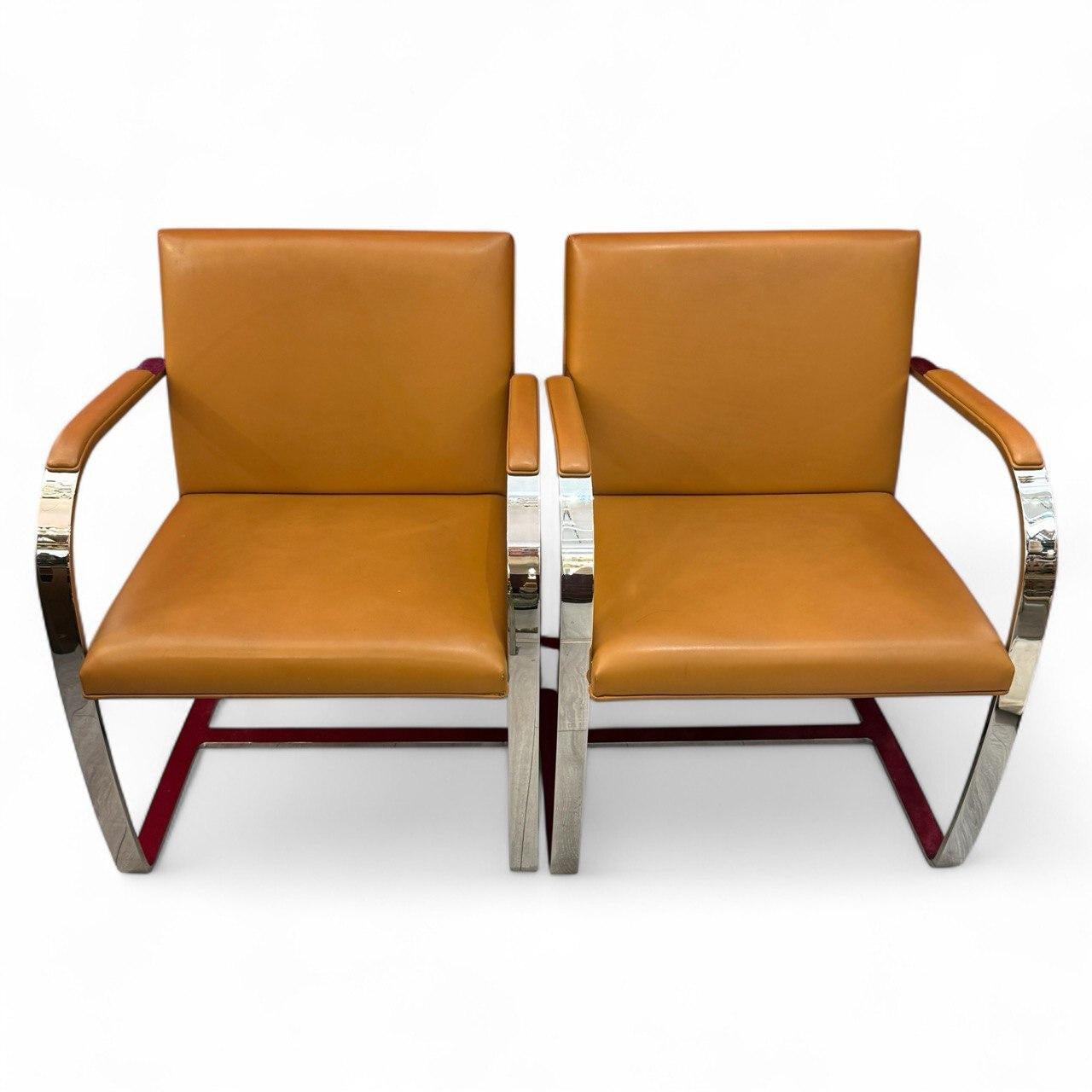 Satz BRNO-Stühle von Mies van der Rohe, Knoll Edition' 1980 (Moderne der Mitte des Jahrhunderts) im Angebot
