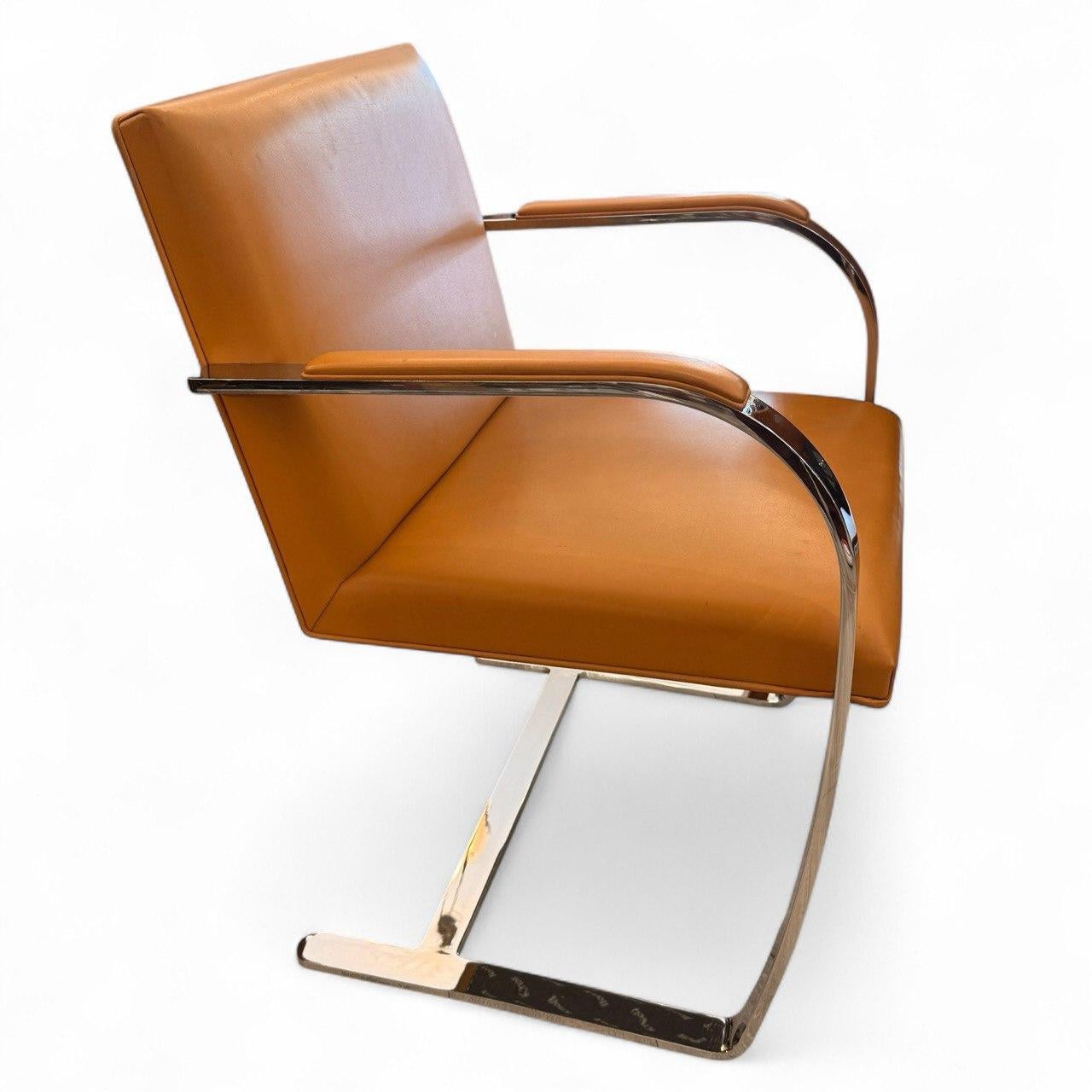 Satz BRNO-Stühle von Mies van der Rohe, Knoll Edition' 1980 im Zustand „Gut“ im Angebot in NICE, FR