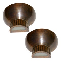 Set of Bronze Art Deco Sconces, Sold per Pair