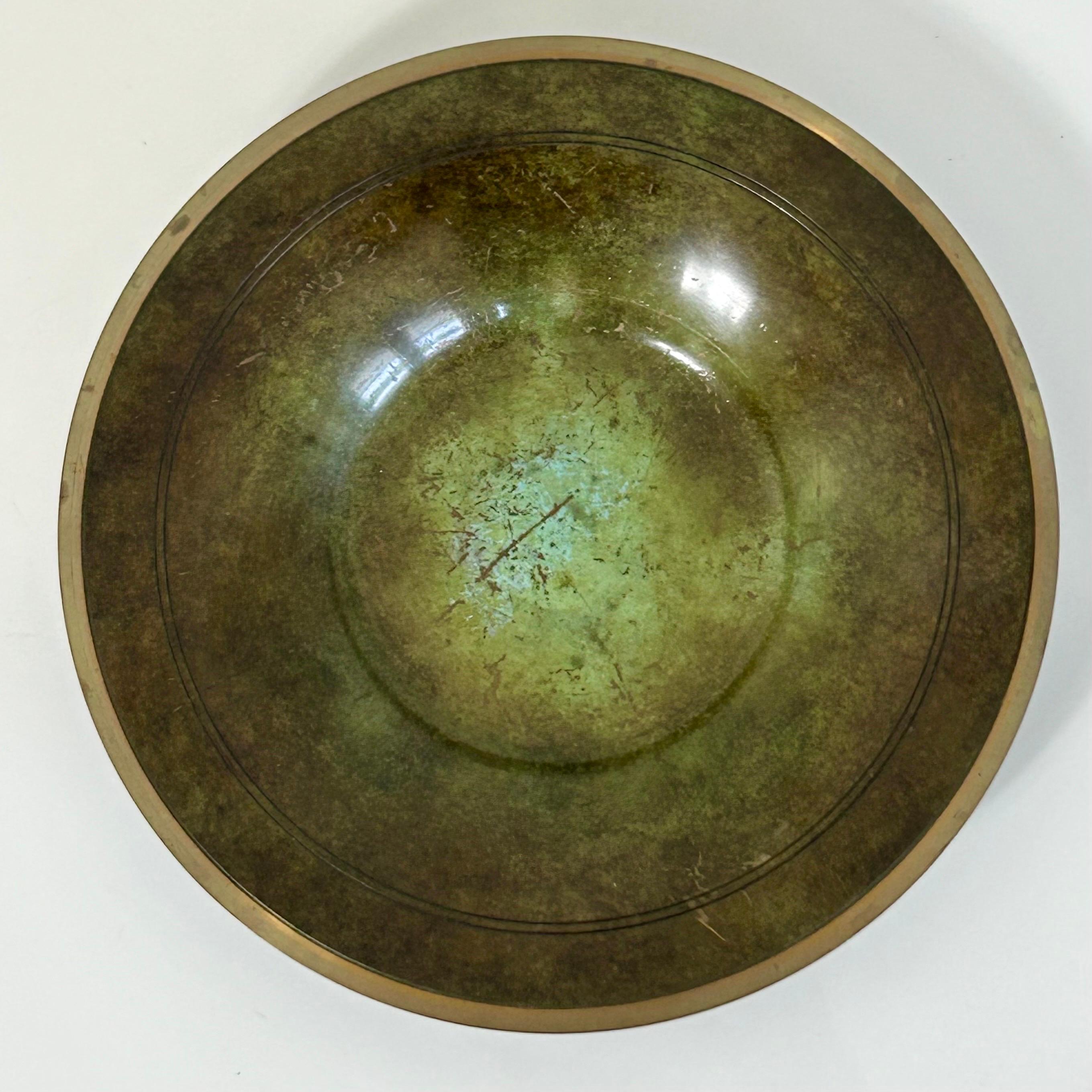 Bronze Set of Just Andersen bronze bowls, 1930s, Denmark For Sale