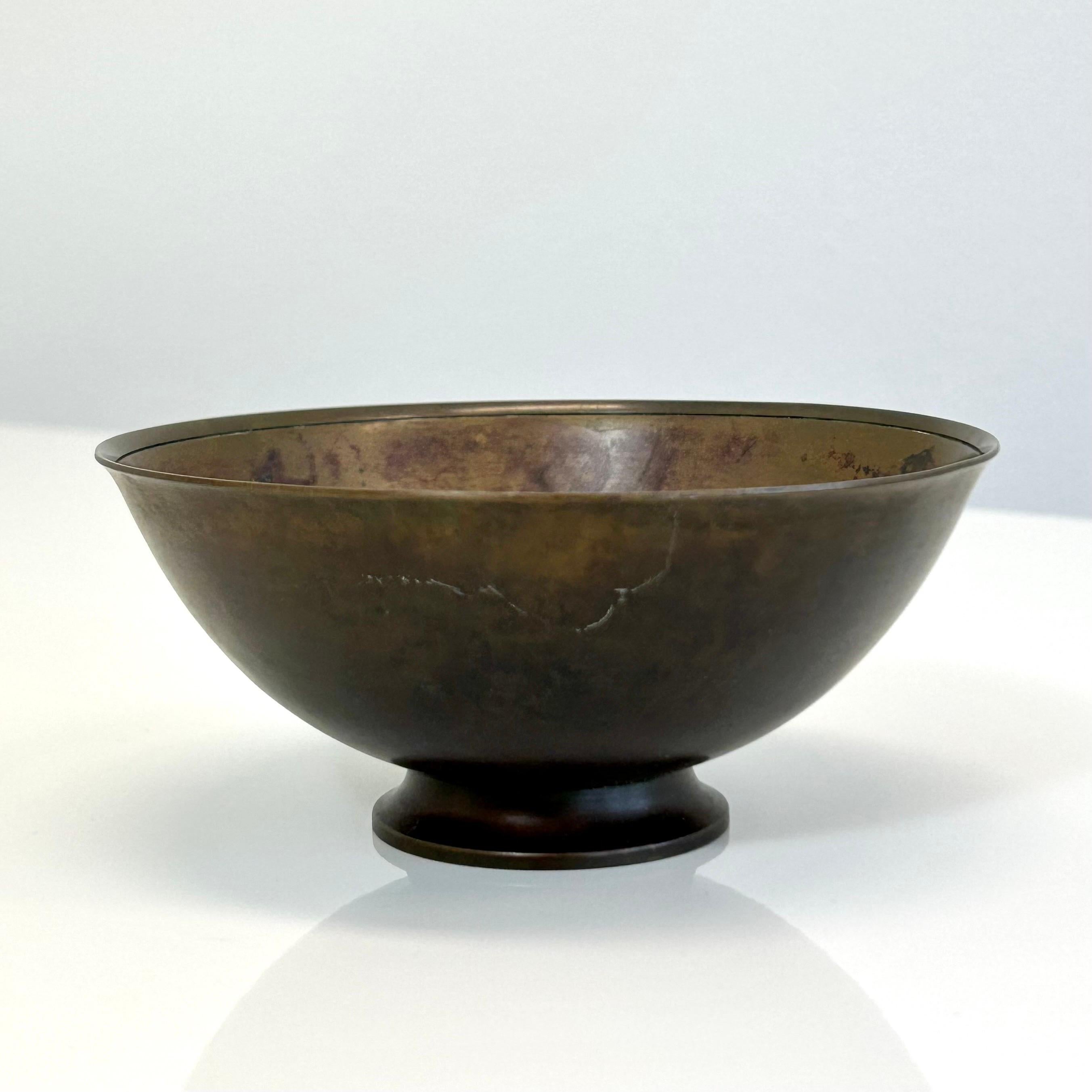 Set of Just Andersen bronze bowls, 1930s, Denmark For Sale 3