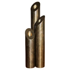 Set of bronze candlestick