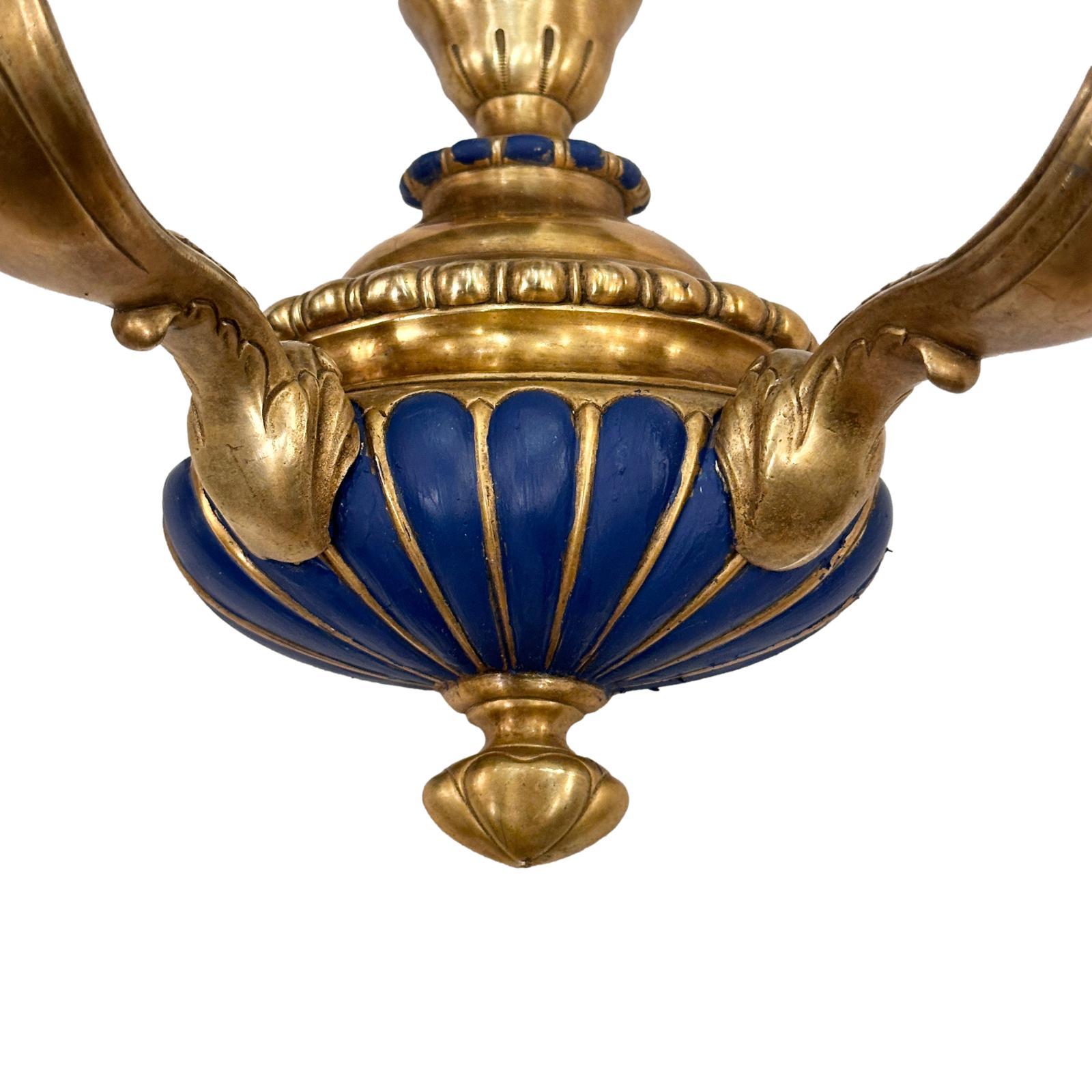 Dorato Set di lampade inglesi in bronzo, vendute a coppia in vendita