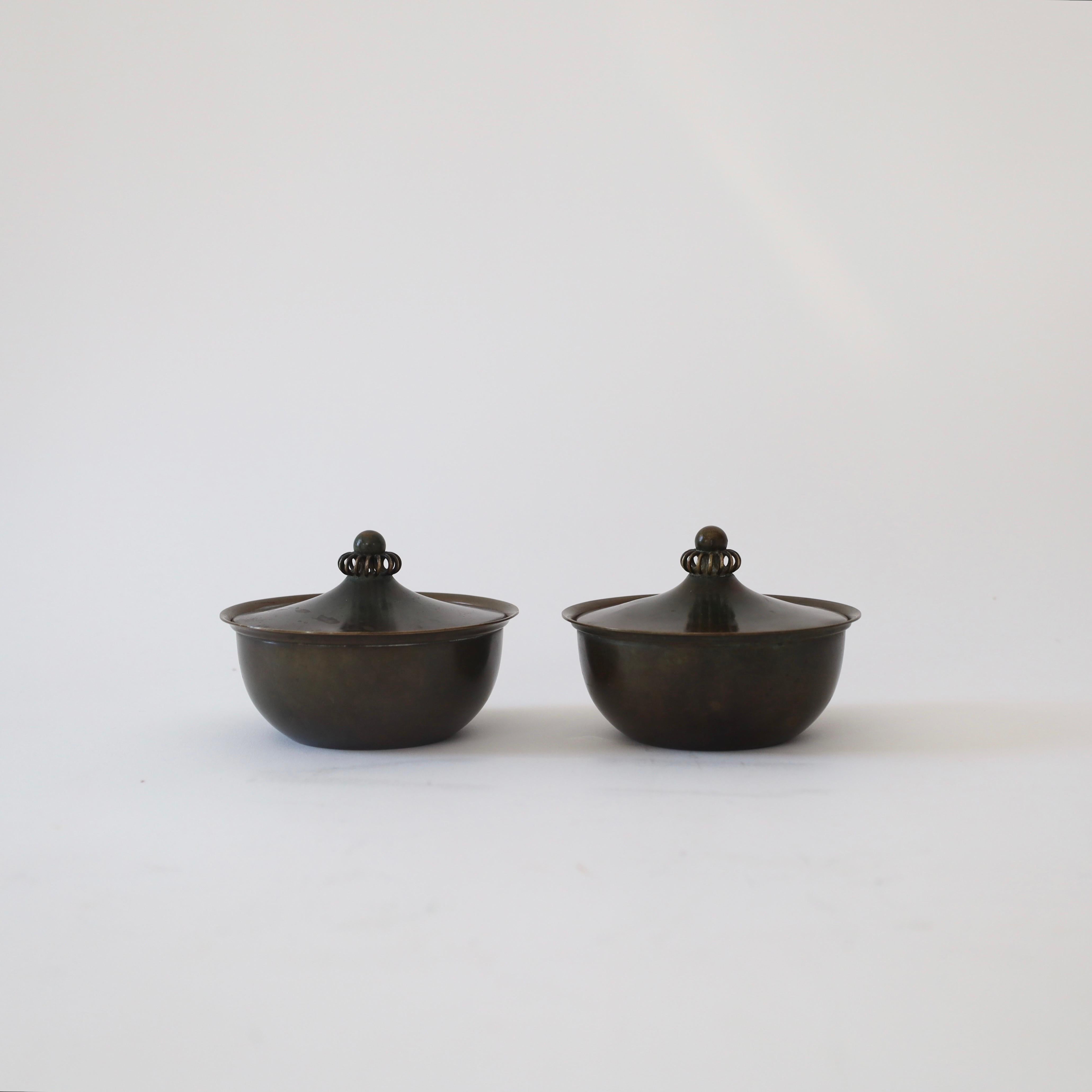 Set of Bronze Jewelry boxes by Just Andersen, 1930s, Denmark For Sale 2
