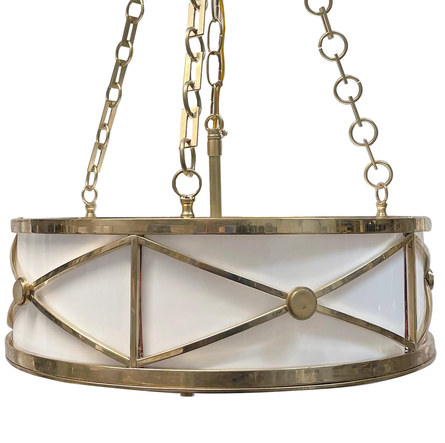 French Set of Bronze & Milk Glass Light Fixtures, Sold Individually For Sale