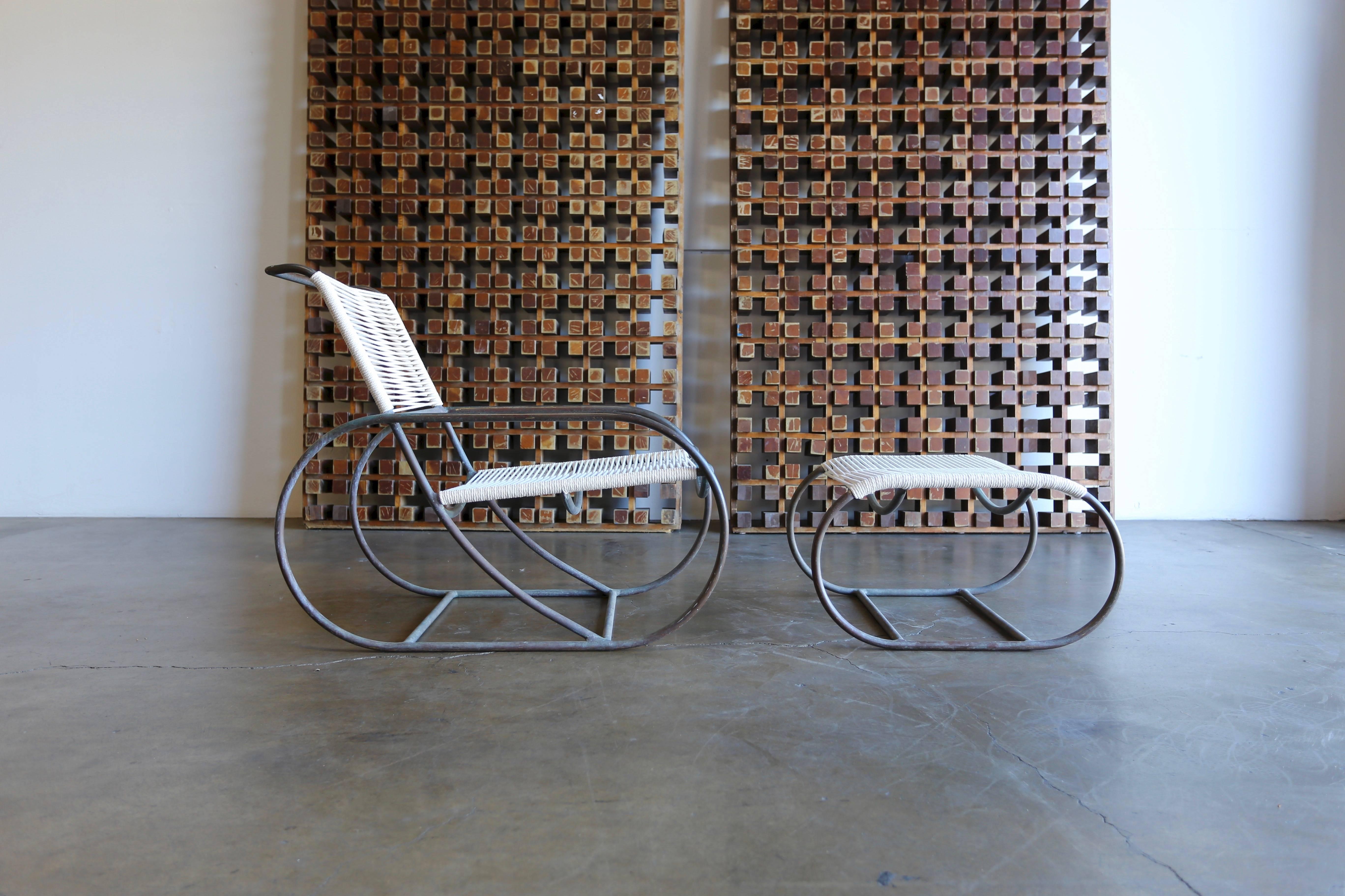 Mid-Century Modern Set of Bronze Outdoor Furniture by Kipp Stewart for Terra of California