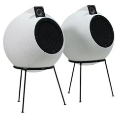 Set of BS 404 speakers by Joseph Léon for Elipson, 1960s France.
