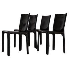 Conjunto de sillas Cab 412 de Mario Bellini para Cassina, 1977