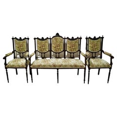 Set of Canape and Two Armchairs Portuguese 19th Century