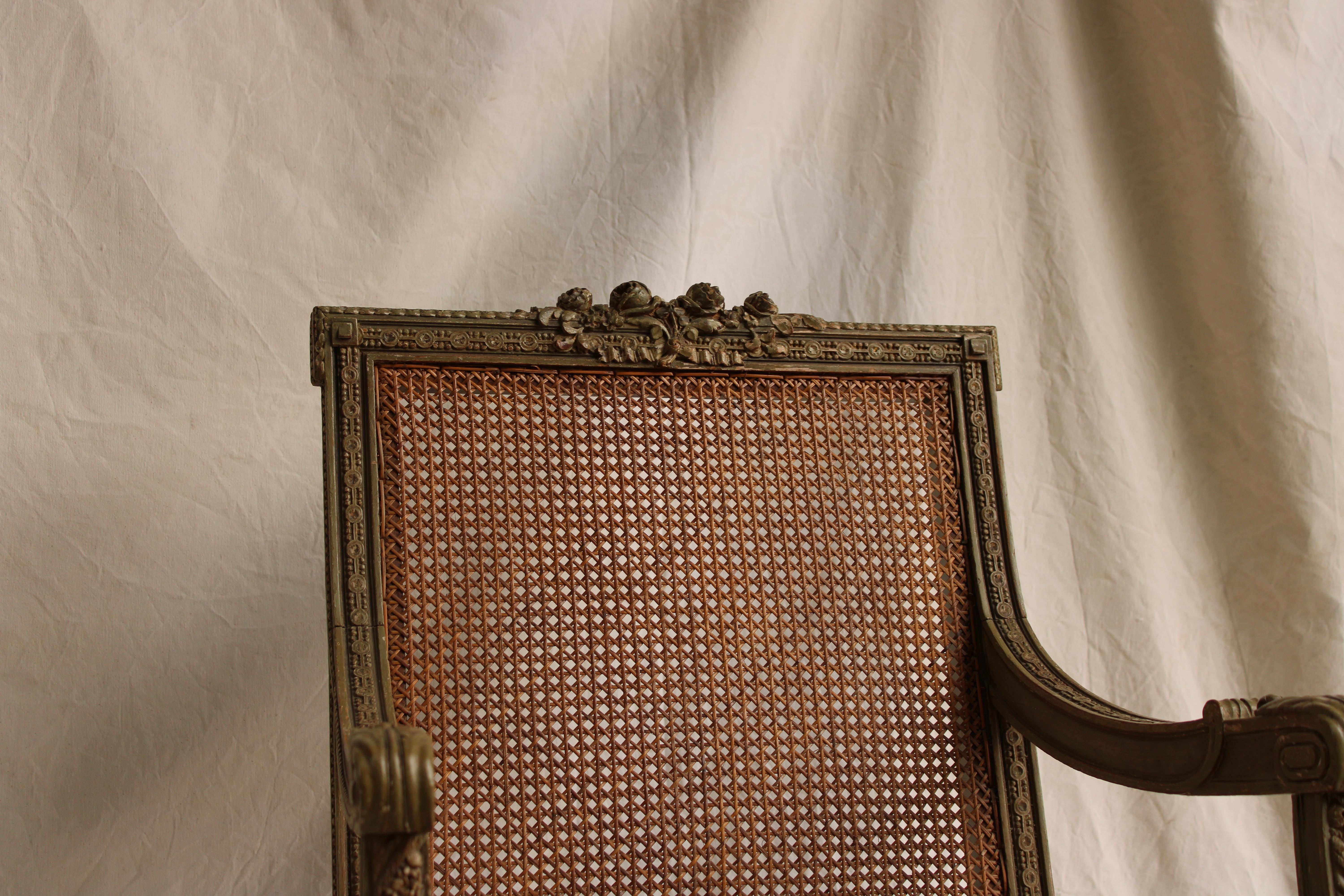 Set of Canapé and Two Louis XVI Style Armchairs 2
