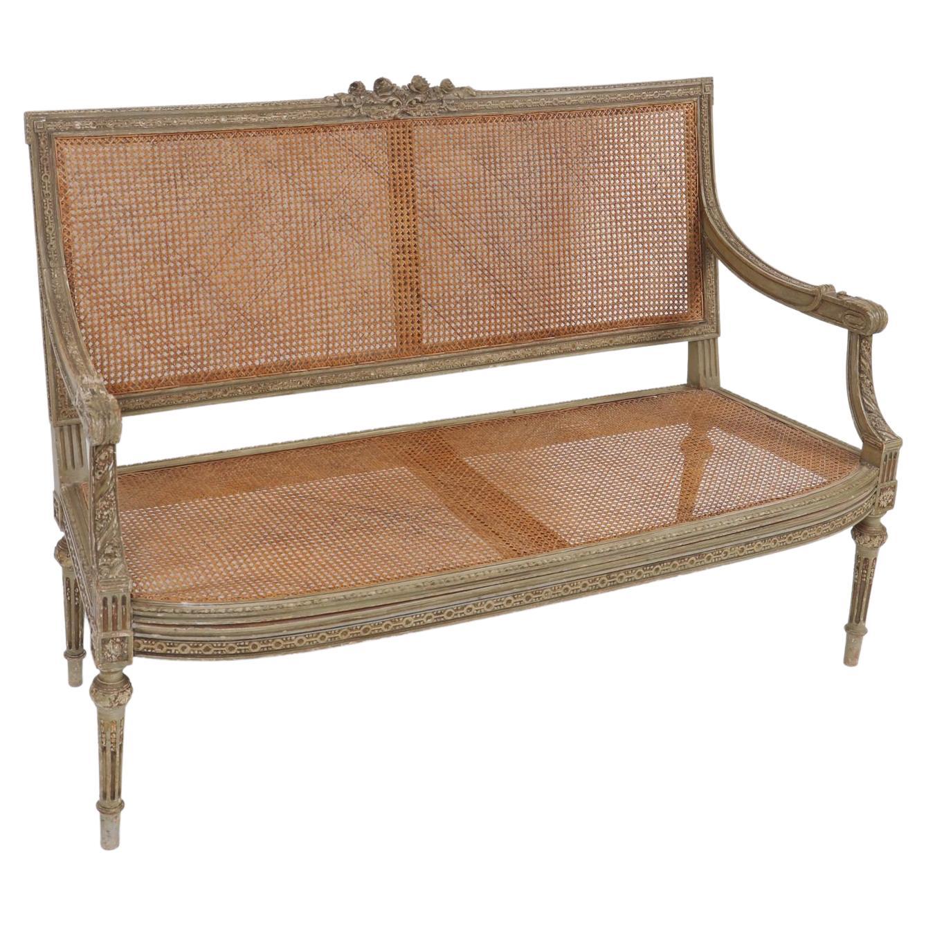 Set of Canapé and Two Louis XVI Style Armchairs
