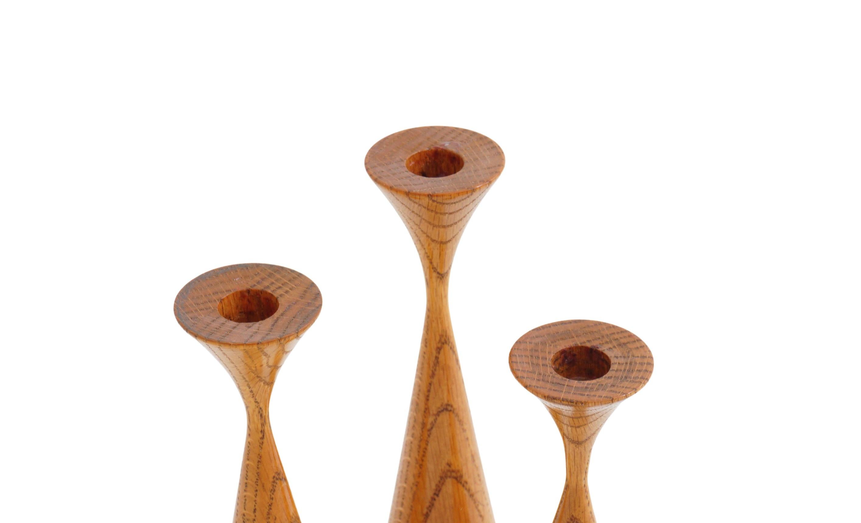 Scandinavian Modern Set of Candle Holders by Rude Osolnik, 1960s For Sale