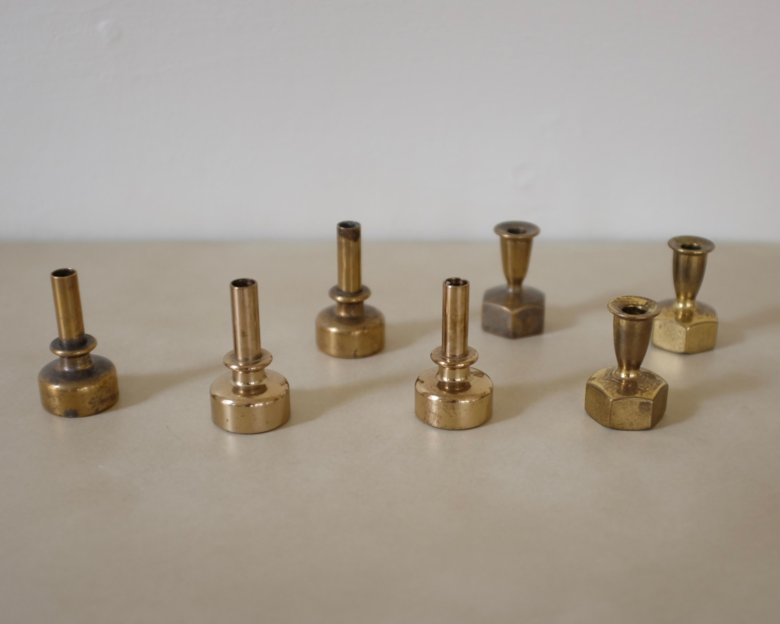 Scandinavo moderno Set of Candle holders in Modell L125 and L 92 by Hans-Agne Jakobsson in vendita