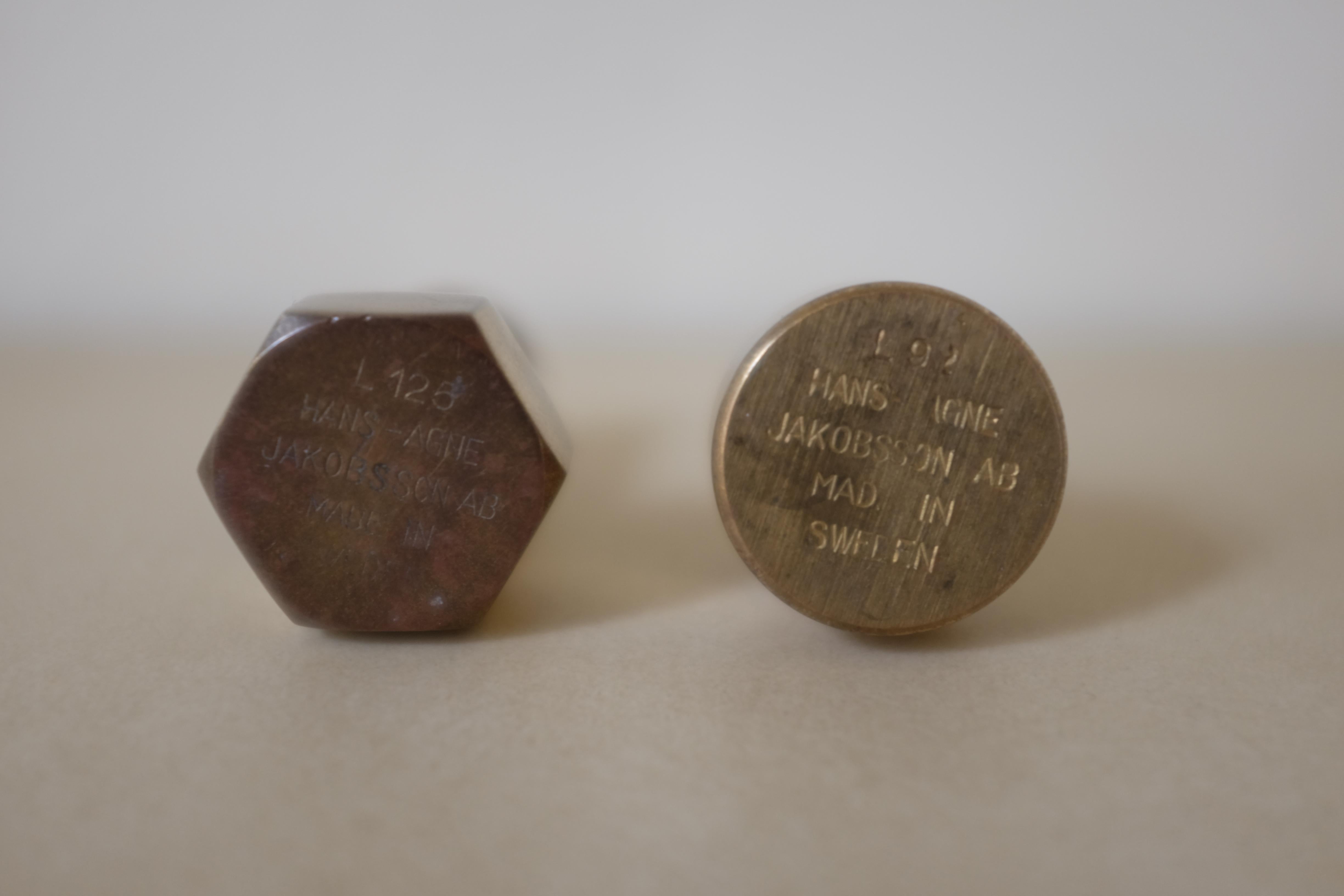 Set of Candle holders in Modell L125 and L 92 by Hans-Agne Jakobsson In condizioni buone in vendita a New York, NY