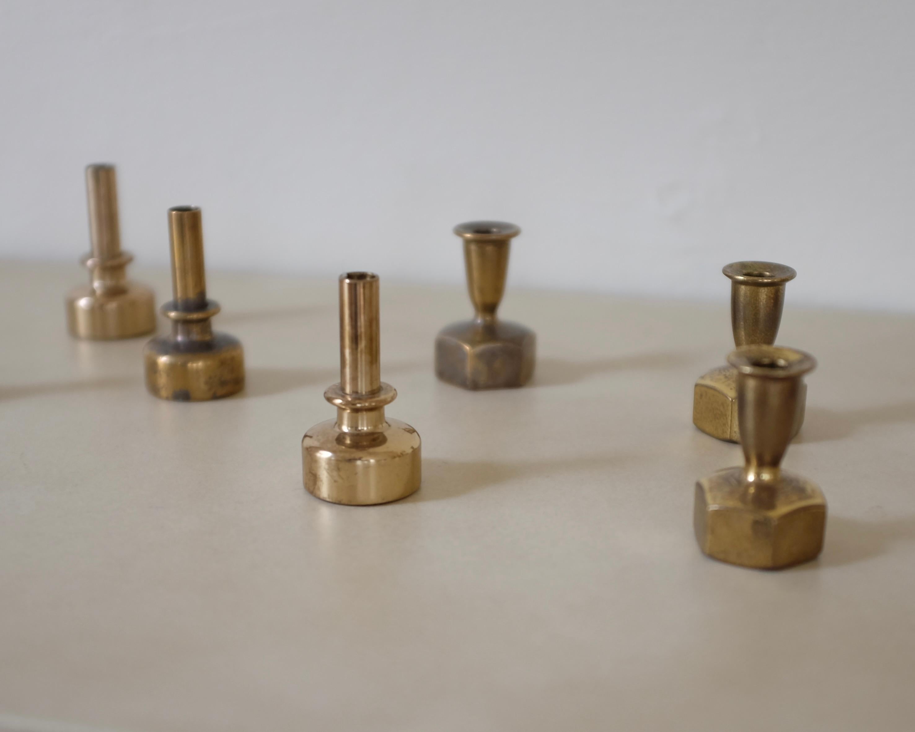 Metà XX secolo Set of Candle holders in Modell L125 and L 92 by Hans-Agne Jakobsson in vendita