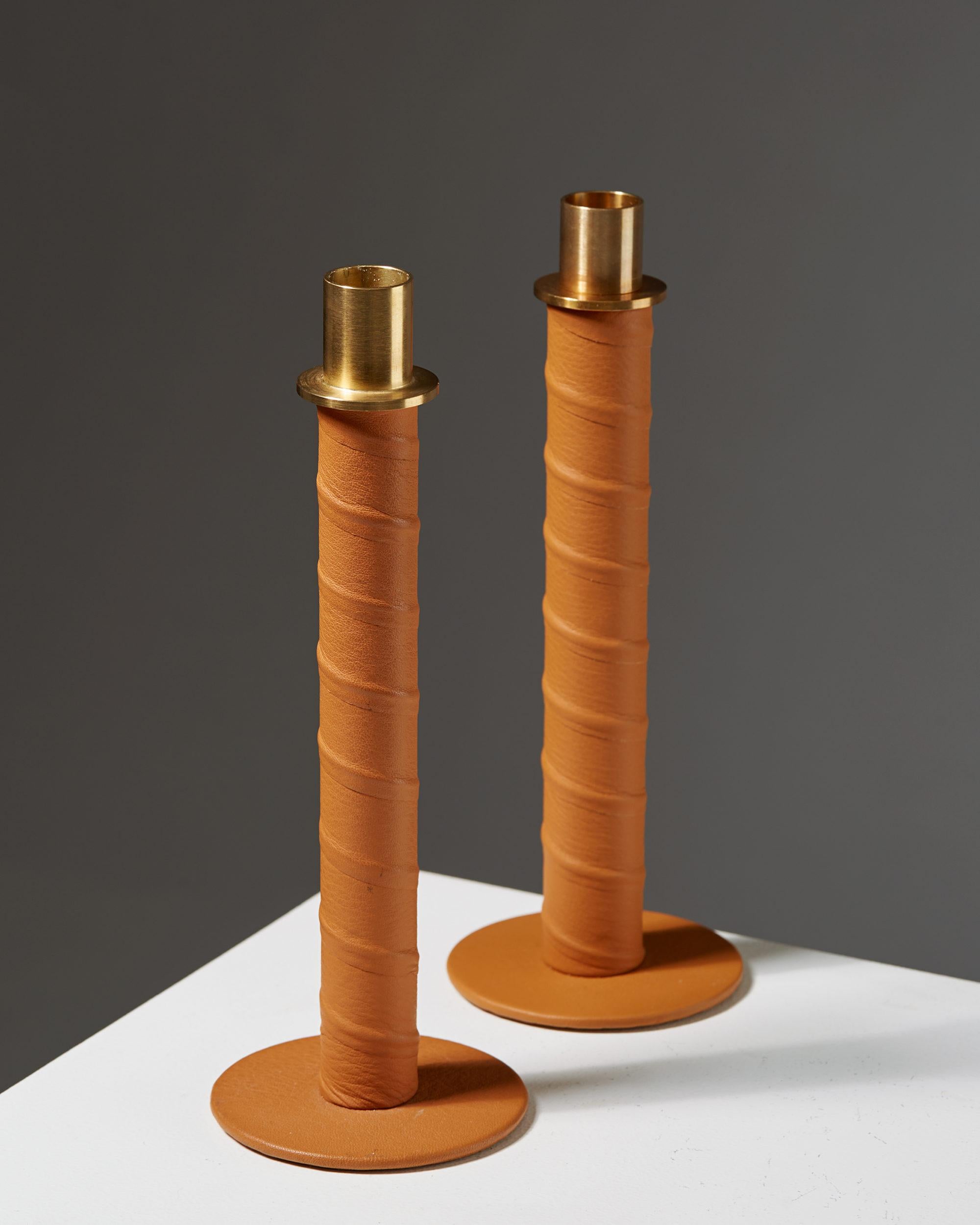 Modern Set of Candlesticks “Herrgård” Designed by Alexander Lervik, Sweden, 2013