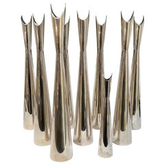 Vintage Set of Cardinale vases by Lino Sabattini