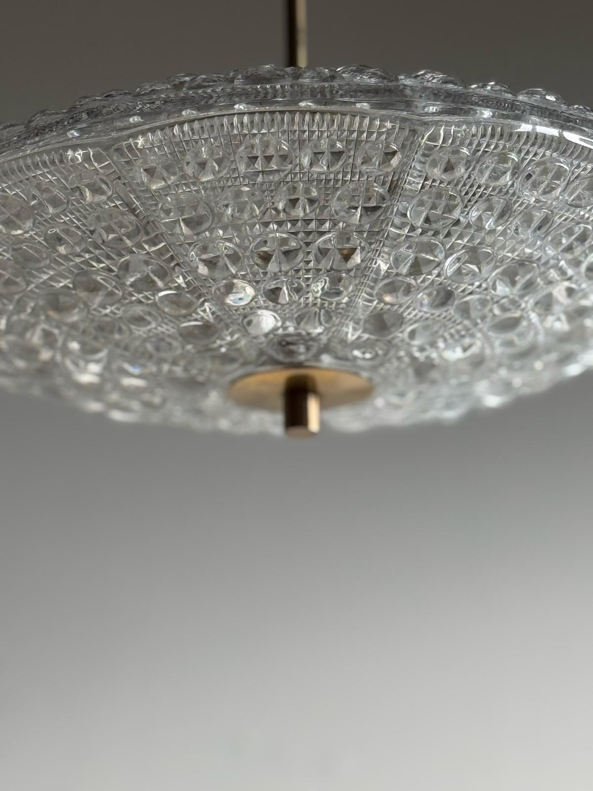 Set of Carl Fagerlund for Orrefors Pendant Light for Lyfa, Denmark, 1960s For Sale 1