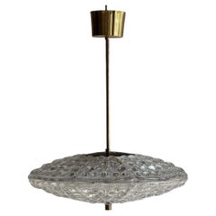 Vintage Set of Carl Fagerlund for Orrefors Pendant Light for Lyfa, Denmark, 1960s