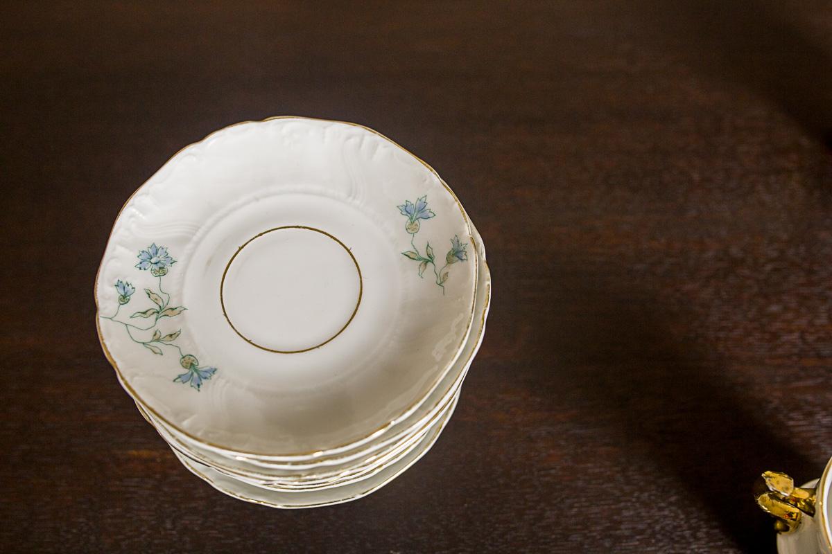 Set von Carl Tielsch-Tellern und Untertassen, um 1870-1900 (Deutsch)