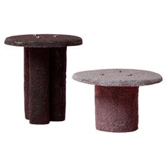 Set of Carpet Matter Side Table and Low Table by Riccardo Cenedella