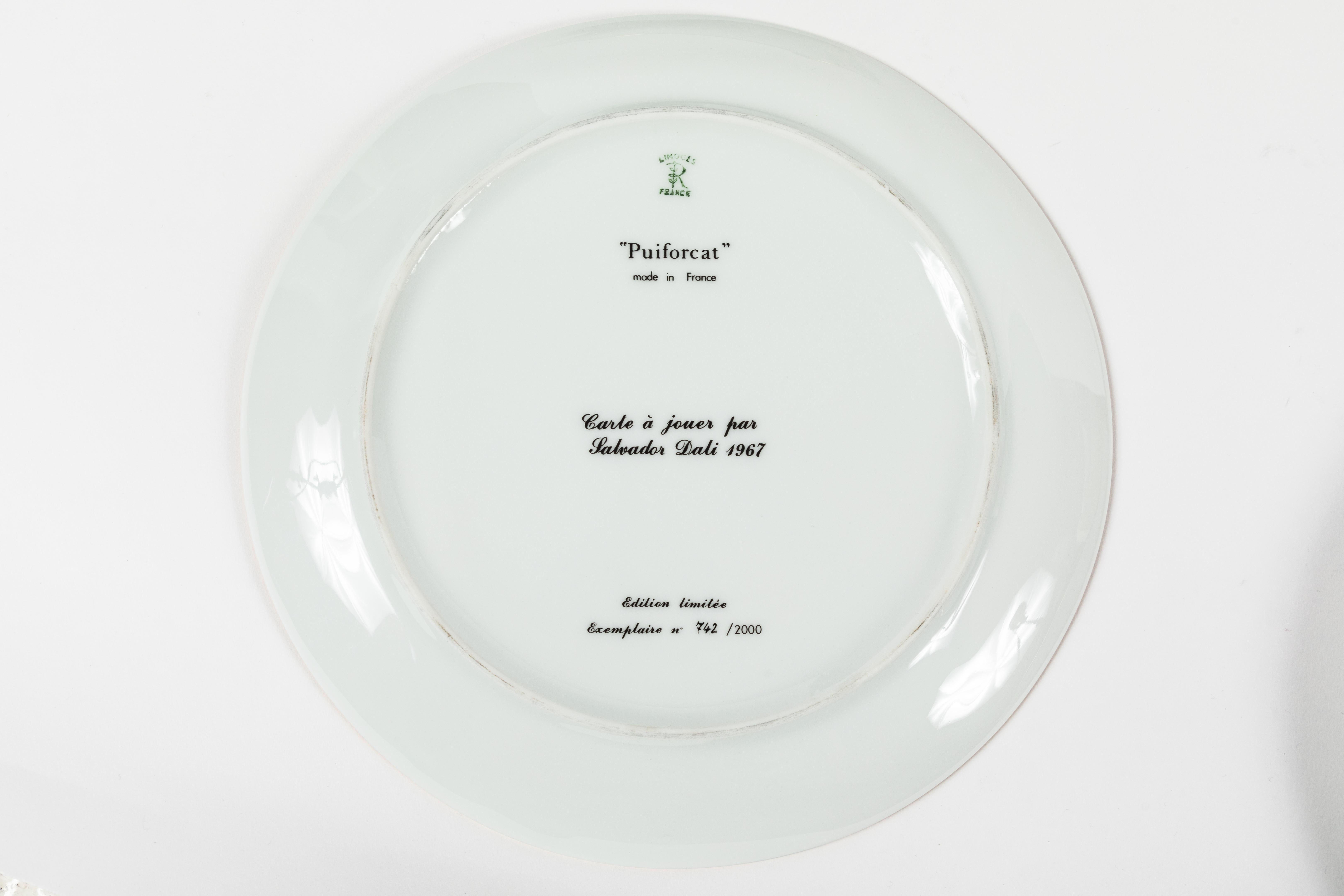 Set of “Carte a jouer” Plates designed by Salvador Dali for Puiforcat 3