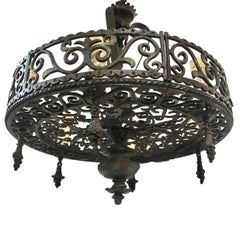 Set of Cast Iron Light Fixtures, Sold Individually