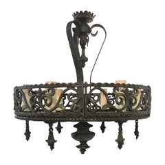 Set of Cast Iron Light Fixtures, Sold Individually