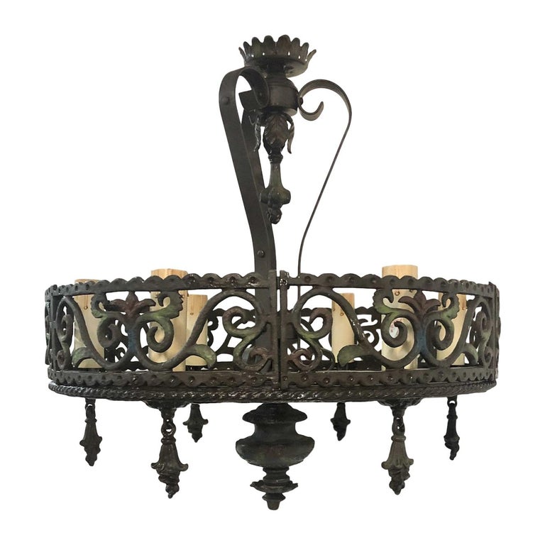 Set of Cast Iron Light Fixtures, Sold Individually For Sale at 1stDibs