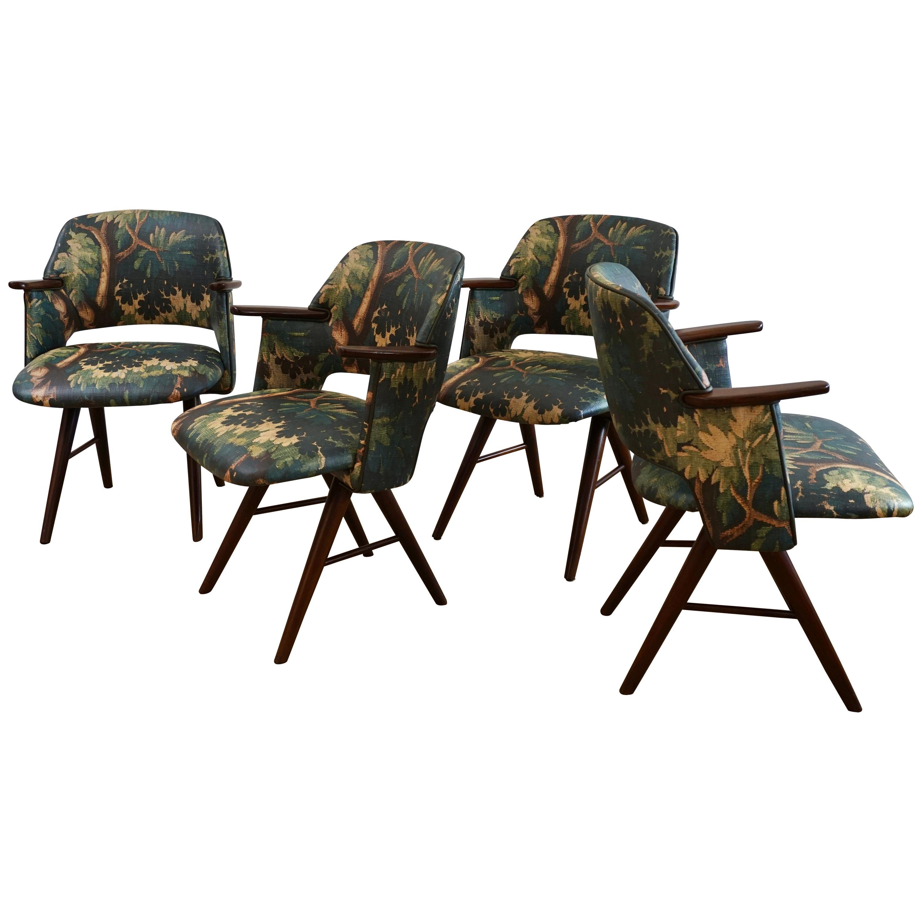 Set of Cees Braakman Dining Chairs, Dedar Limited Edition by Martin & Brockett