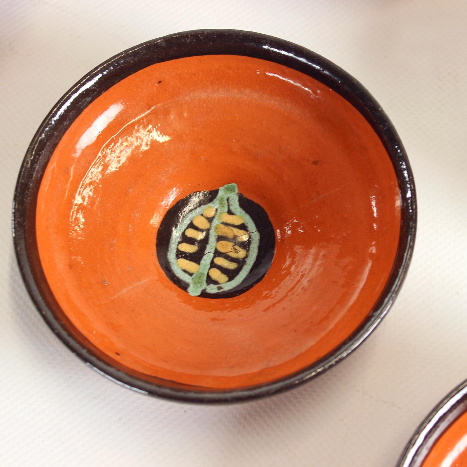 Set Of Ceramic Bowls By Ditta Abrhamova, Czechoslovakia 1980s For Sale 2