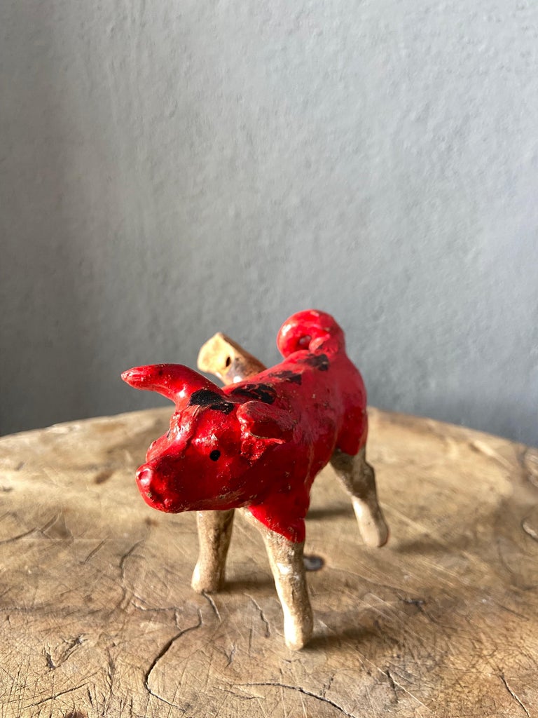 Set of Ceramic Carnival Animal Figures from Mexico, Circa 1980´s and