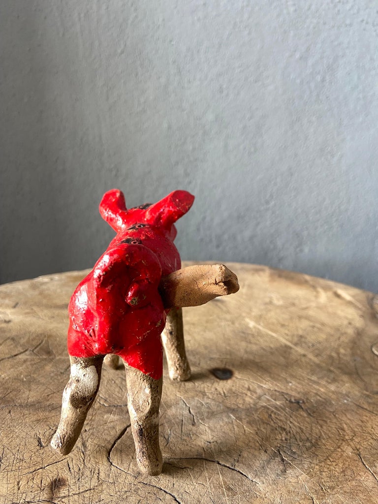 Set of Ceramic Carnival Animal Figures from Mexico, Circa 1980´s and