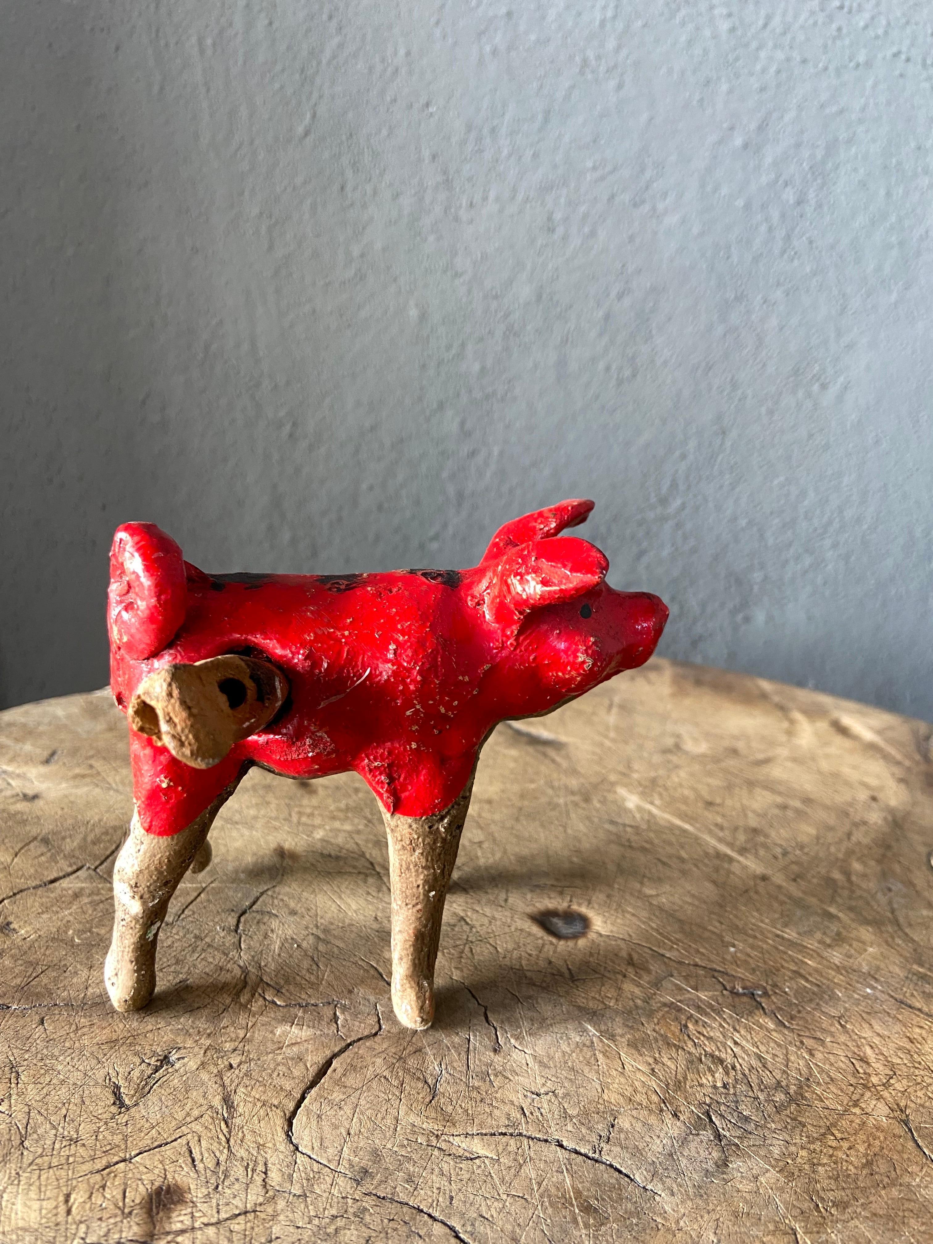Set of Ceramic Carnival Animal Figures from Mexico, Circa 1980´s and 1990´s In Distressed Condition For Sale In San Miguel de Allende, Guanajuato