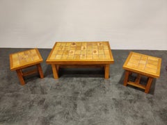Set of Ceramic Coffee Tables, 1960s